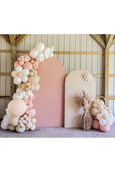 Öztürkpartievi Pudra Pembesi Papatya Balon Zinciri