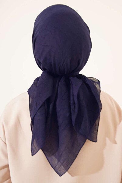 m moon scarf Μπλε Navy Premium Μπαμπού Κράσ Φουλάρι