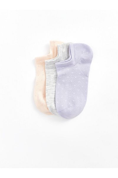 LC Waikiki LCW Patterned Women's Booties Socks - Pack of 3