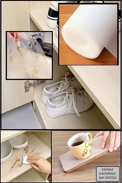 MG HOME Non-Slip Shelf Cover 1 Meter 4 Pieces