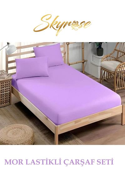 Skyrose طقم ملاءات مطاطية مزدوجة - ارتفاع السرير 160x200 و 180x200 30 سم