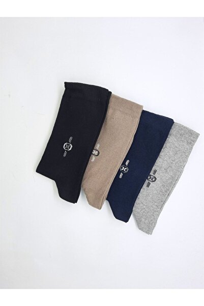 Black Arden Socks Erkek Uzun Konçlu Pamuklu Çorap 4 Çift Renkli Parfümlü Jaka...