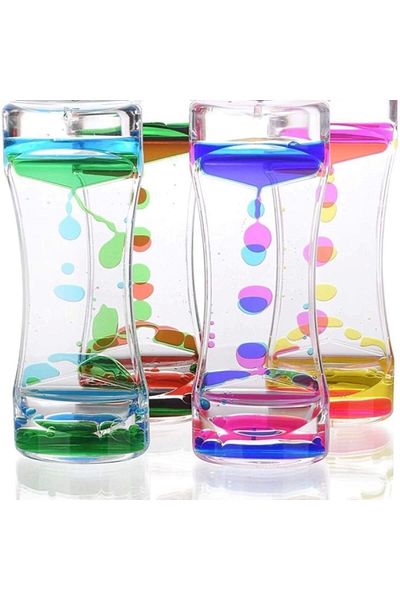 Yenigeldi Bubble Time Clock, Liquid Hourglass,Lav Lamp Hourglass,Water Bubble,Sensory Toy,Fidget Toy