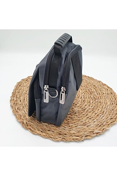 SEVENTEEN 2249 Чоловіча сумка з декількома відділеннями, з ручками та ременем через плече, чорна