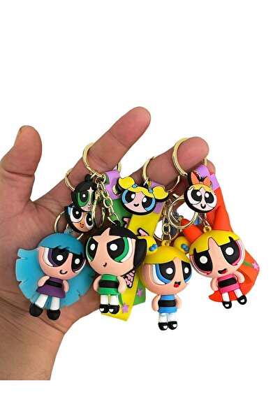 Genel Markalar 4'lü Powerpuff Girls Karakter Anahtarlık Ve Çanta Süsü (BUTTER...