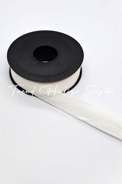 Trend Hediye Sepeti 20 Meters Linen Ribbon Nope - Dowry Chest, Wedding Candy Gift, 2.5 Cm