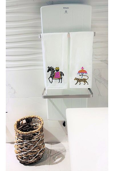 ge living Safari Series Zebra Patterned Face Towel - 1 Piece