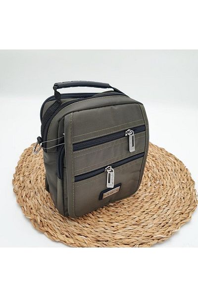 SEVENTEEN 2249 Multi-Compartment Men's Hand and Shoulder Strap Bag Black