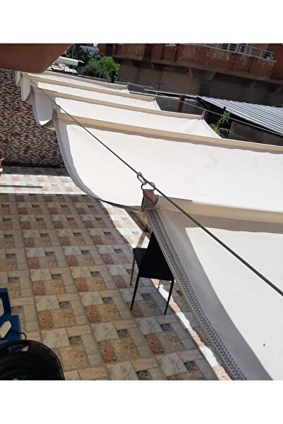 sizenelazım Teleskopik Açılıp-kapanabilir Gölgelik Tente Sistemi Krem Oxford ...