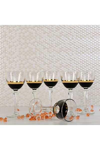 P H Panayır Home Coffee Colored Water Cup and Dowry Set for 6 People - Pasabahce