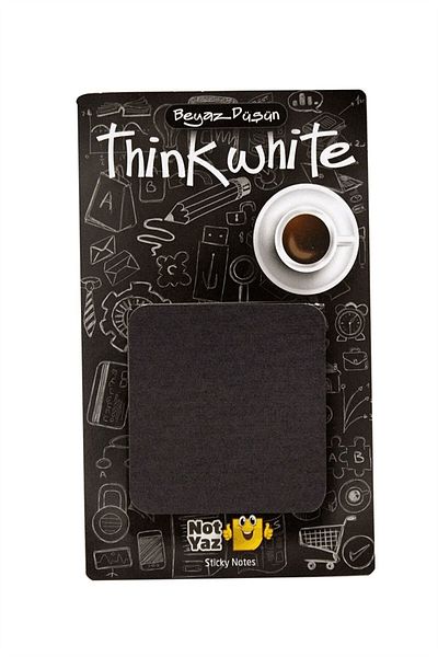 ileri grup Black Printed Adhesive Memo Pad 100 Sheets