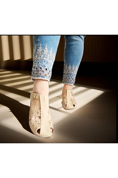 GEZER Sandale zilnice cu velcro, reglabile, închise în față