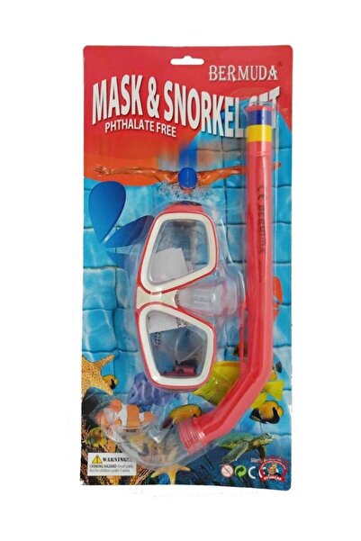 BERMUDA Maske Şnorkel Set Hortumlu Yüzme Gözlüğü 63012e