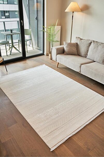 Apex Calista 1721 Gri Modern Viskon Özel Tezgah Halısı