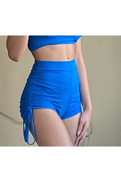 Rosy Live in style Sezon nou - Pantaloni scurti individuali cu țevi și adunați pe laterale