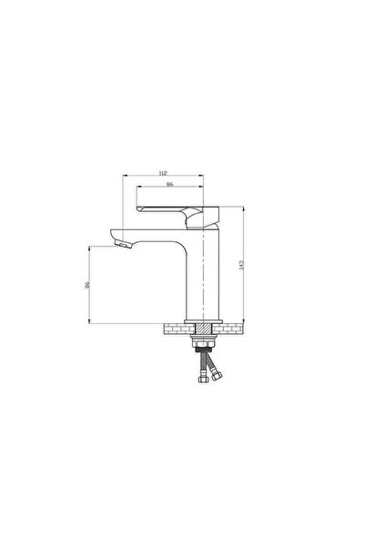 FLEKO BATARYA Fleko Sink Mixer (mob102)