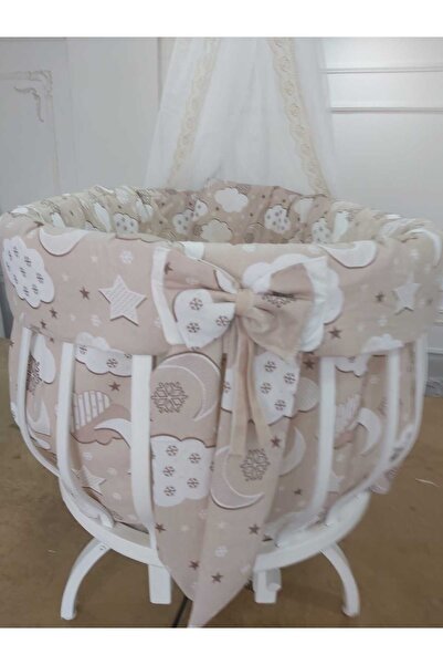 babyen1 Sepet Beşik Için Kahverengi Yankoruma ((((oval beşik ler için
