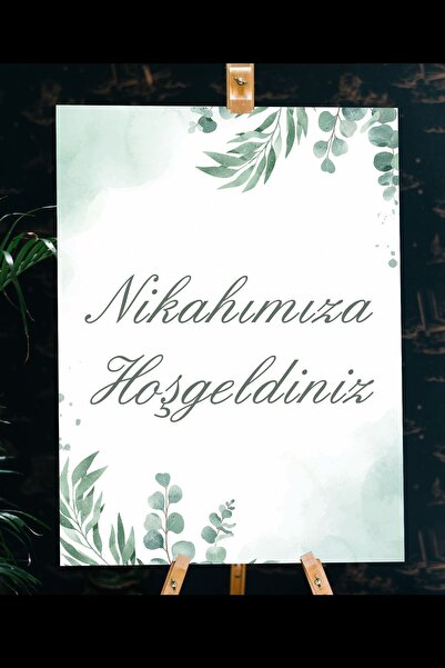 Yogi Tasarım Nikahımıza Hoşgeldiniz Karşılama Panosu