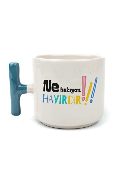 Kırtasiye Ofisi كوب تي شيرت مطبوع بمقبض أزرق