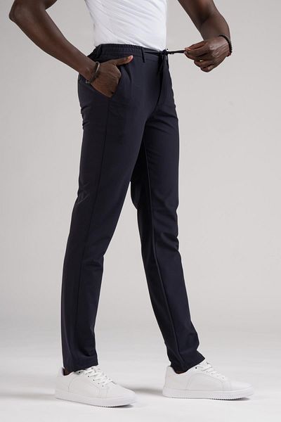 Dorss Lycra Regular Fit Summer Jogger Pants - Elastic Waist and Thread Detail