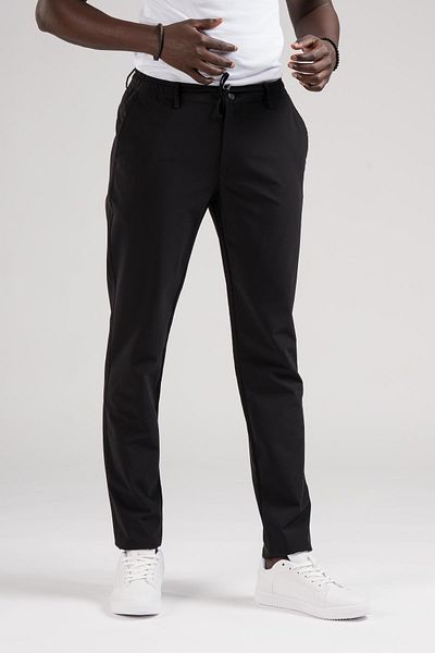 Dorss Καλοκαιρινό παντελόνι Jogger Lycra Regular Fit - Ελαστική μέση και λεπτομέρεια από νήματα