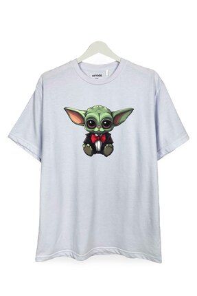 nirvoda Baby Yoda Bask l Loose Fit Bisiklet Yaka Unisex Ti ort Fiyat Yorumlar Trendyol