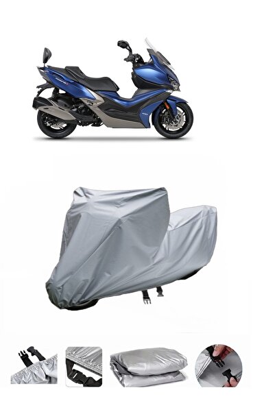 BODYGARD Kymco Xciting S 400 - مشمع دراجة نارية سميك للغاية وحقيبة خلفية متوافقة