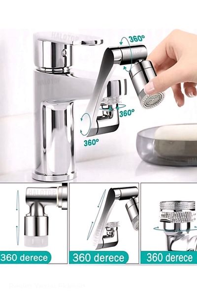SRDmutfak 1080 ° Turnable Acrobat Kitchen and Sink Faucet - Accessing All Corners / Tap End Head
