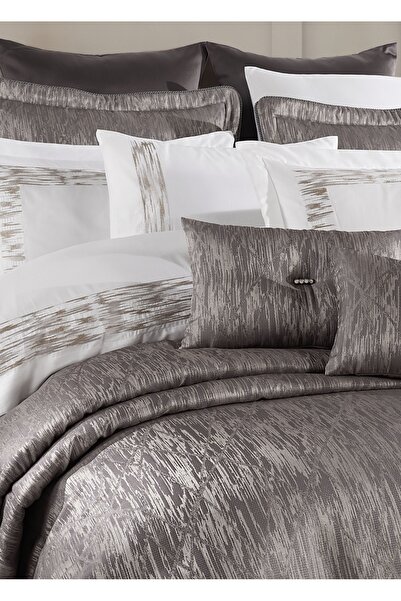 Dantela Arvent Jakarlı Elyaflı Yatak Örtüsü Takımı