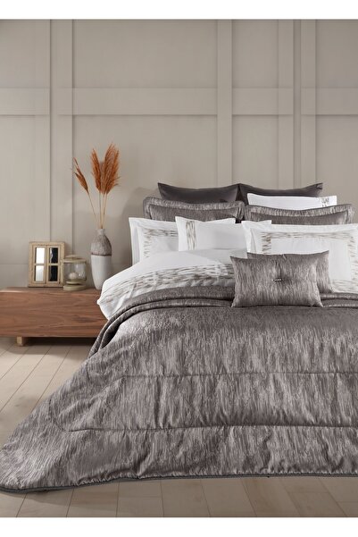 Dantela Arvent Jakarlı Elyaflı Yatak Örtüsü Takımı