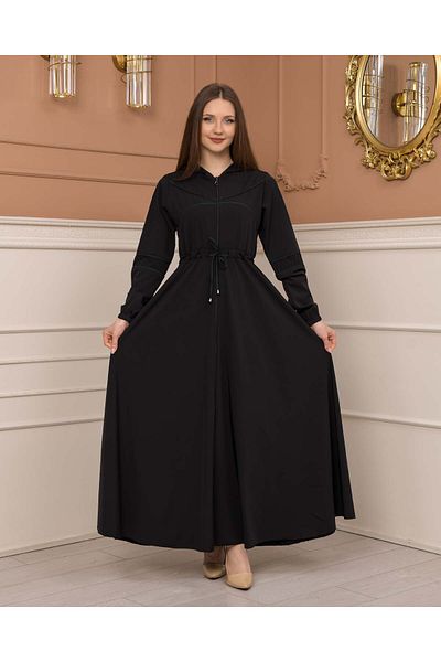 Modamix حذاء نسائي بغطاء للرأس وحزام Prada Hijab Ferace 605