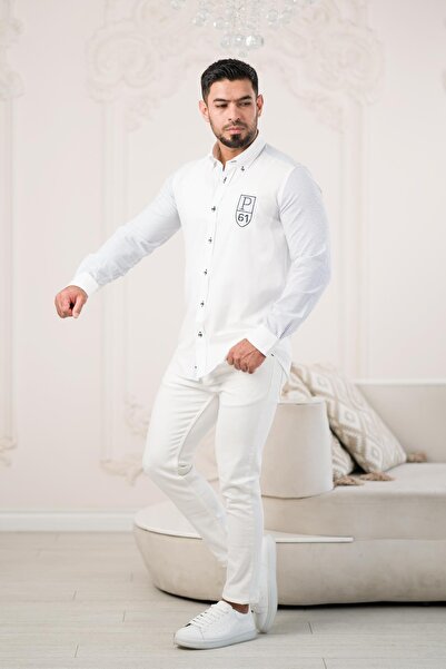 Paul Martin Бавовняна сорочка Marina Regular Fit - з гербом і принтом на спині