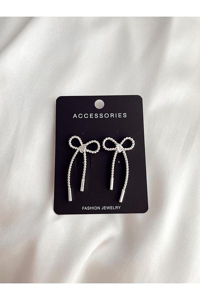 SWORDS CONCEPT Women's Ribbon Bow Earrings
