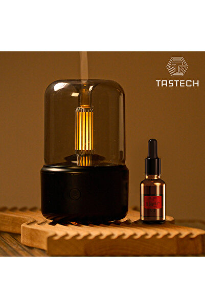 Tastech Ultrasonik Uçucu Yağ Difüzörü Oda Hava Nemlendirici Aroma  Ambians Le...
