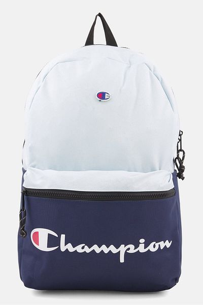 Champion Men Brand Logo Manuscript Backpack 38 L x 48 H x 16 W cm, Light Blue
