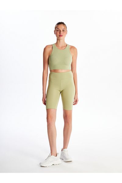 LC Waikiki Pantaloni scurti de damă, foarte strâmți, cu tăietură simplă, cu talie elastică