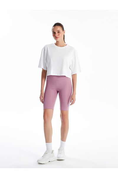 LC Waikiki Γυναικείο κολάν με ελαστική μέση Extra Skinny Fit ίσιο σορτς