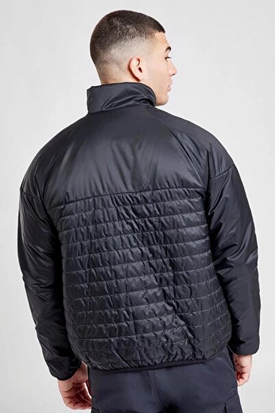 Nike Therma-Fit Windrunner Midweight Erkek Siyah Dik Yaka Spor Mont