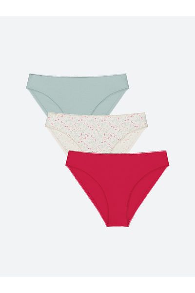 LC Waikiki 3 db mintás bikini bugyi csomag