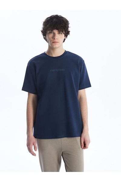 LC Waikiki Bedrucktes Herren-T-Shirt – Rundhalsausschnitt, kurze Ärmel