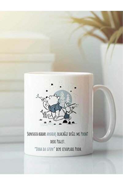 HRS Kupa Bardak Winnie The Pooh Arkadaşlık Dostluk Kardeşlik