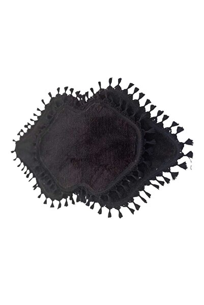 ALTUN CARPET 2 Συσκευασία Πατάκι μπάνιου με βελούδινο πομπόν με κρόσσια - 70x120+50x80