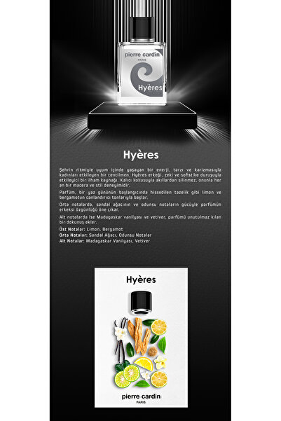 Pierre Cardin Hyeres EDT 100 ml Men's Perfume PCCB000401