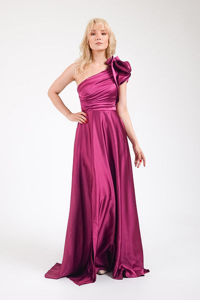 SpringStore Rochie de seară cu un singur umăr