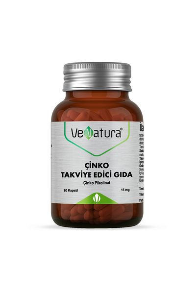 VeNatura 60 Capsules Zinc Picolinate Supplementary Food + Facial Cleanser 100ml Gift
