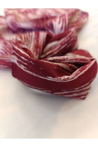 Akel Şal din bumbac - cu model şi dungi, dimensiune 75x185