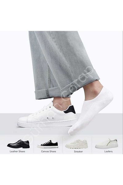 Gürhan Çorap 10 Pairs Unisex Βαμβακερές Αθλητικές Κάλτσες - Σετ Αόρατες Κάλτσες