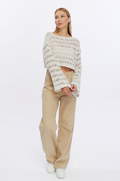 MA ananas Openwork Women's Spanish Sleeve Blouse