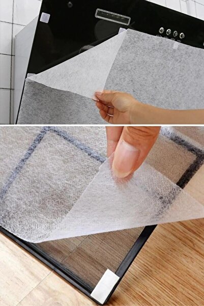 Streak 12 Adet Davlumbaz Aspiratör Koruyucu Filtre 45X43 cm Yağ Emici Mutfak Duman Önleyici Tela Kağıt