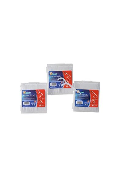 Ksmart خيط تنظيف الأسنان مع مسواك 120 قطعة 40x3 عبوات